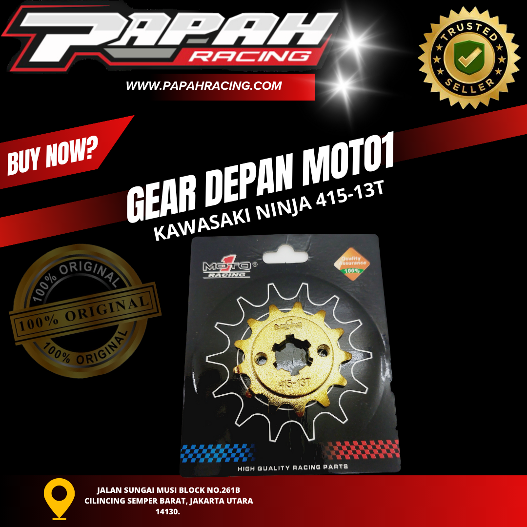 GEAR DEPAN MOTO1 GOLD KAWASAKI NINJA 415-13T